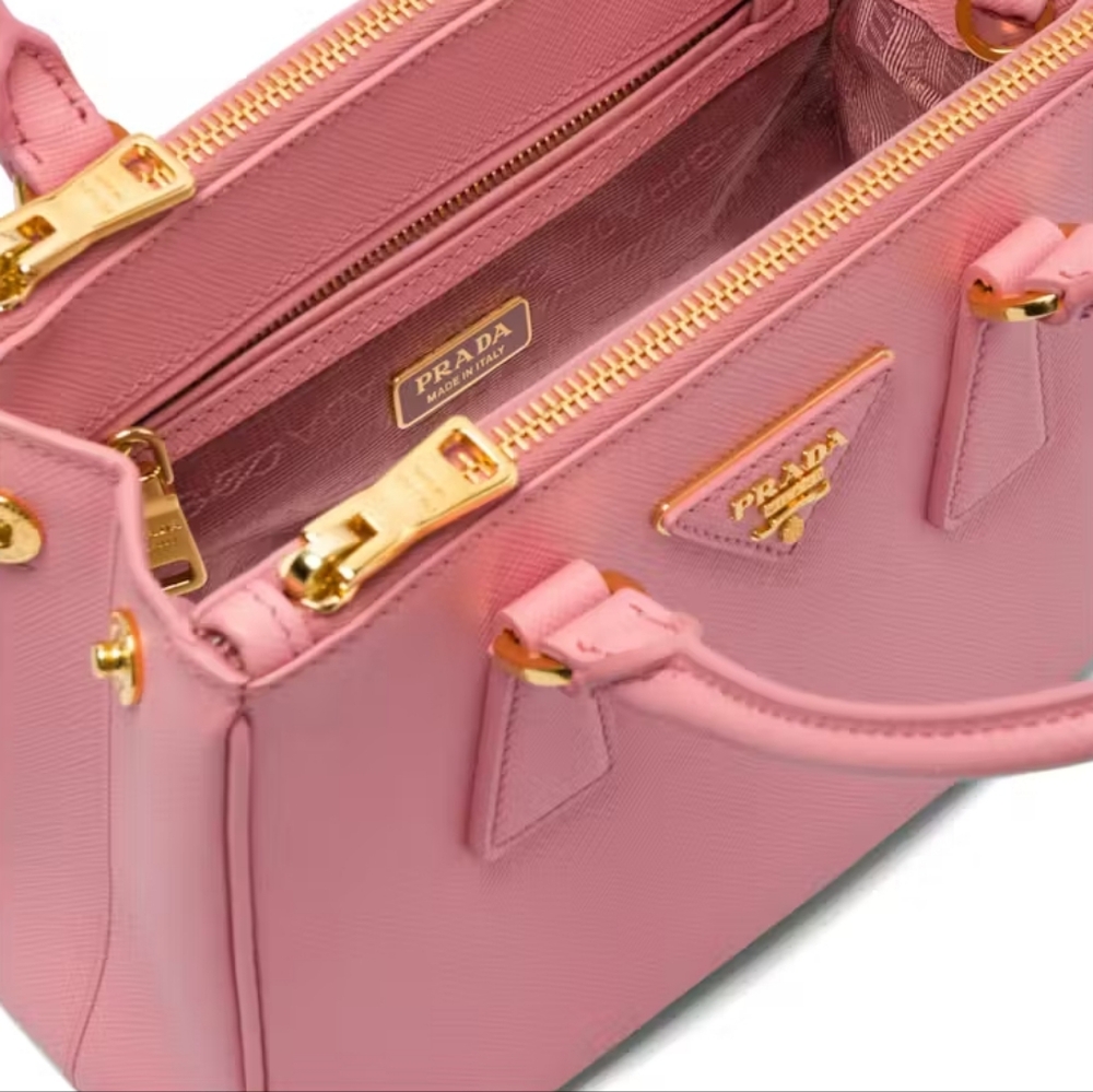 LIKE NEW! Authenticated Prada GALLERIA Pink Mini MACRO SMALL Bag DAINTY CUTE - Picture 13 of 16
